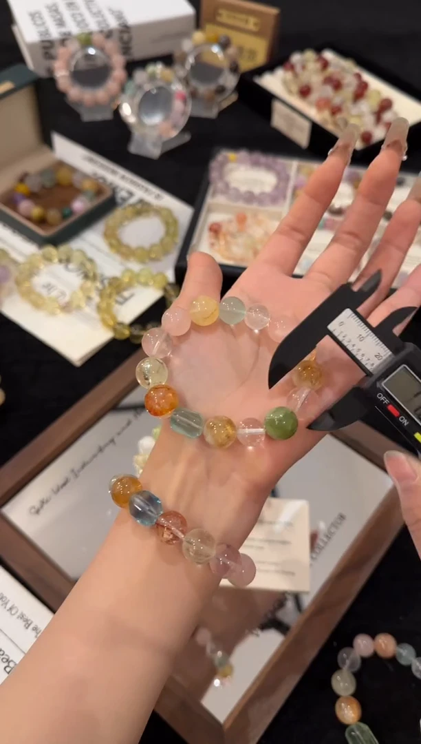 未镶嵌手链水晶橘子青提x2394