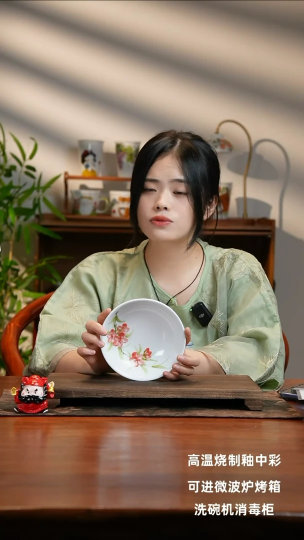 景德镇手绘釉中彩（食品级）小胖碗