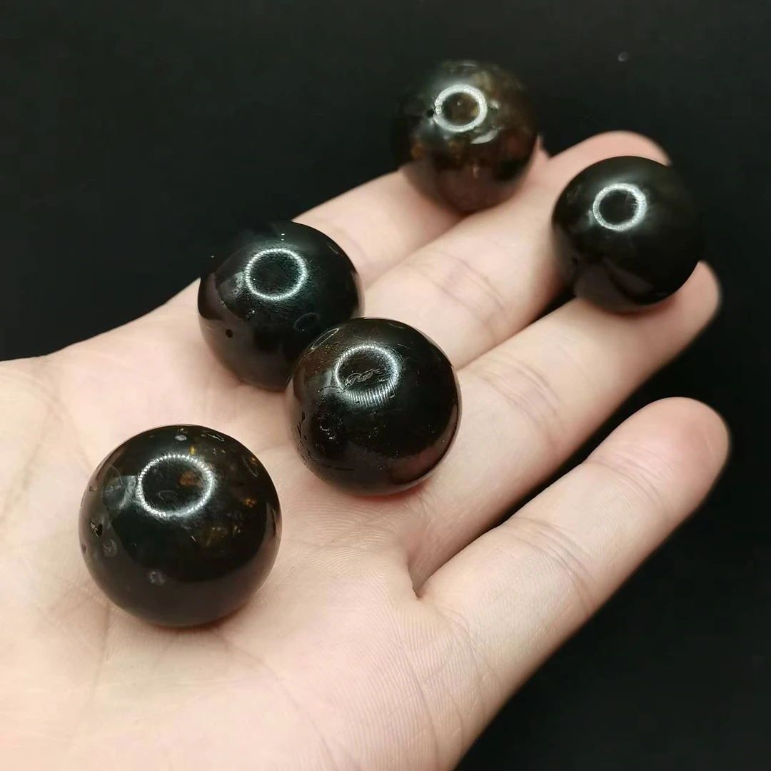 星际蓝翁珀琥珀单珠拍三颗以上赠链GS 【多样性发其一】约20mm+