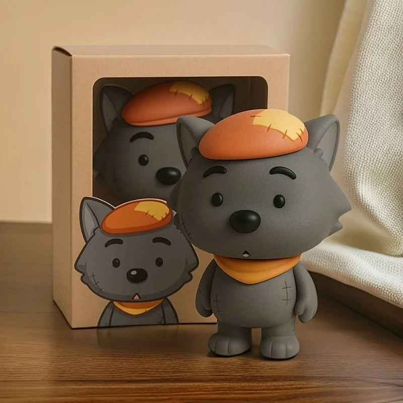 呆呆灰太狼手办公仔 灰太狼桌面摆件 可爱创意玩偶装饰礼物卡通gh