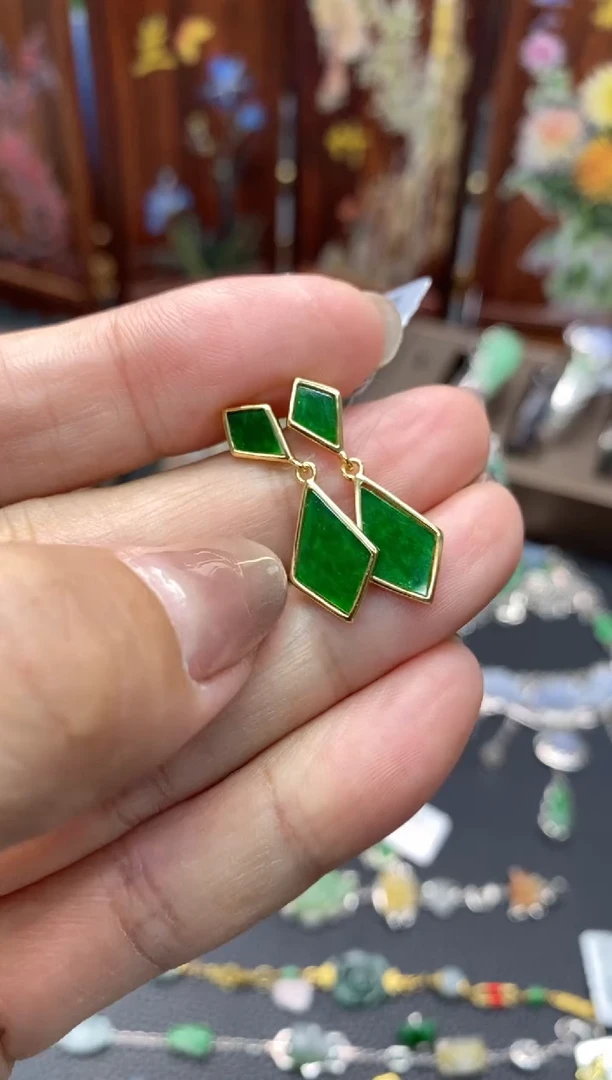 颈饰银S925镶嵌翡翠净货12608