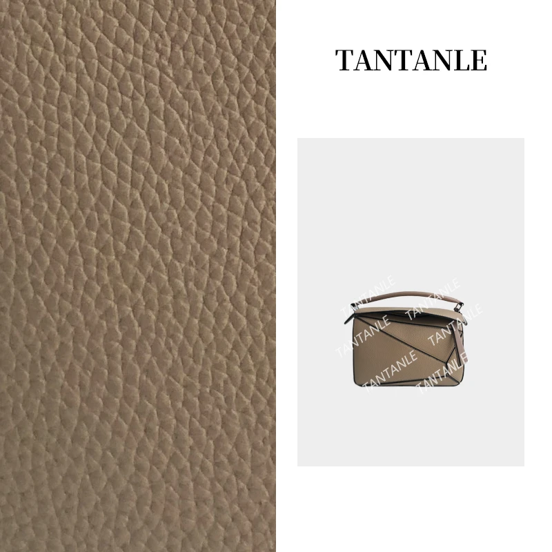 高定手提单肩斜跨时尚百搭翻盖小众女包大号卡奇色