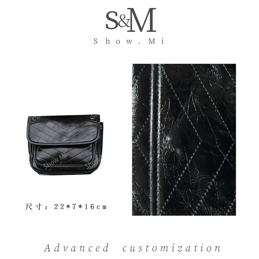 【Show Mi】KLL-69001-黑色-轻奢小众时尚百搭女士包包sm