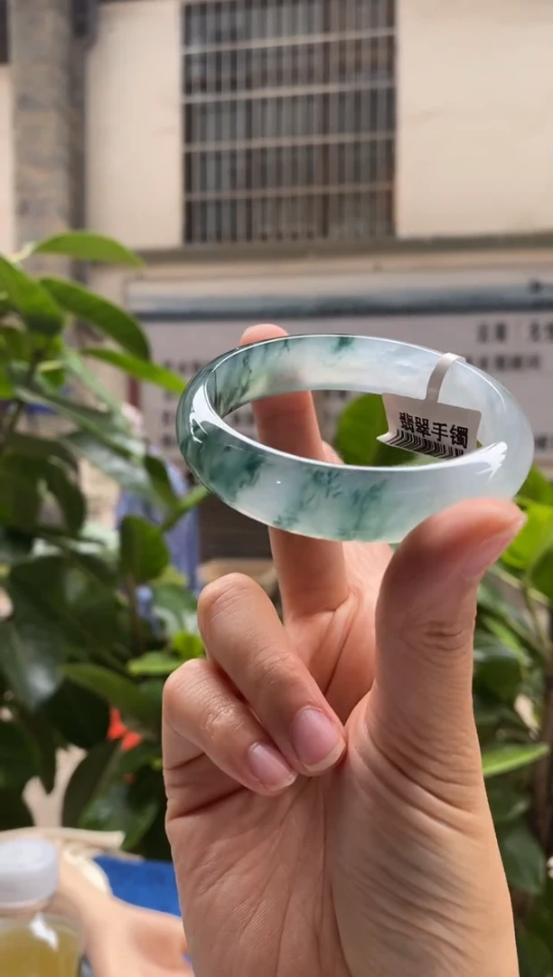 未镶嵌手镯翡翠55正圈