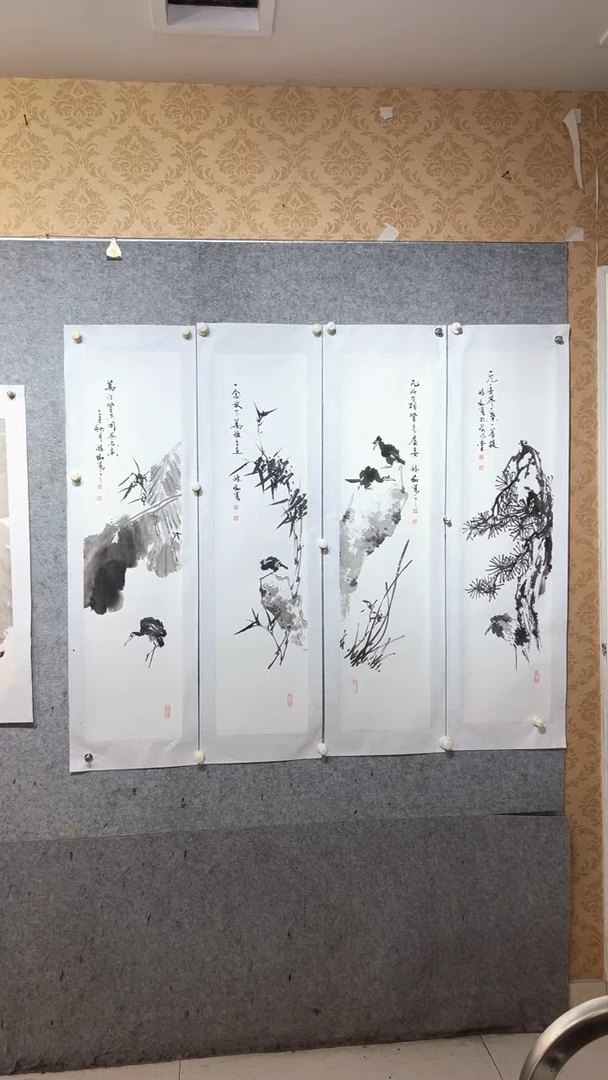 国画苗*君张自学水墨国画52