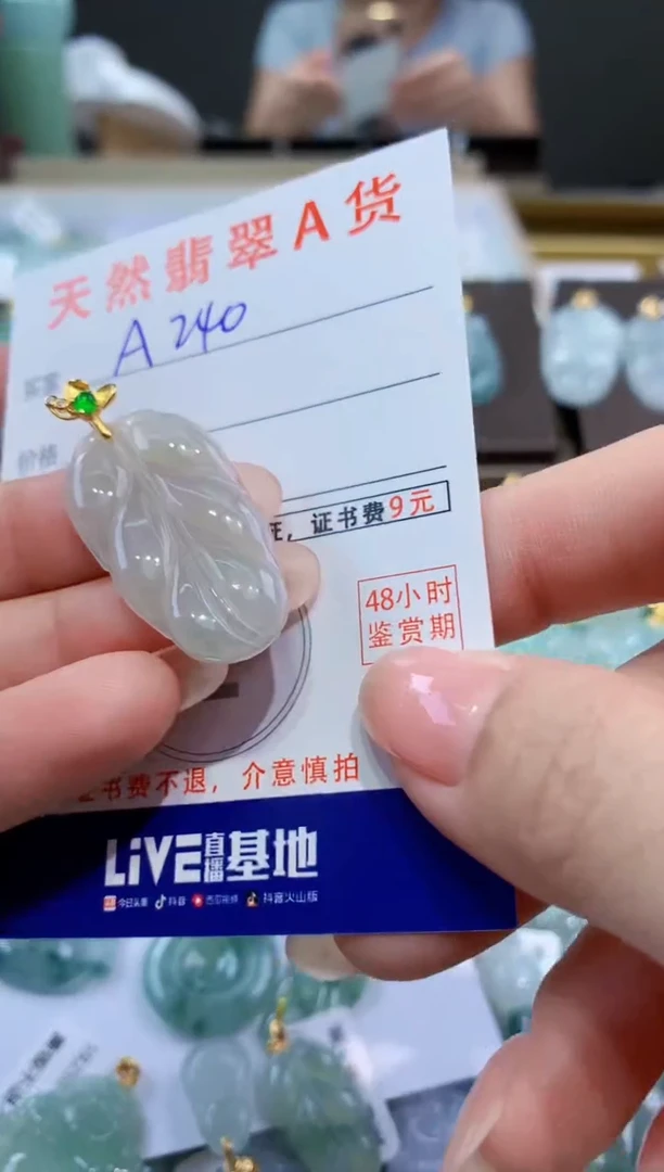 颈饰未镶嵌翡翠天然翡翠A货挂件