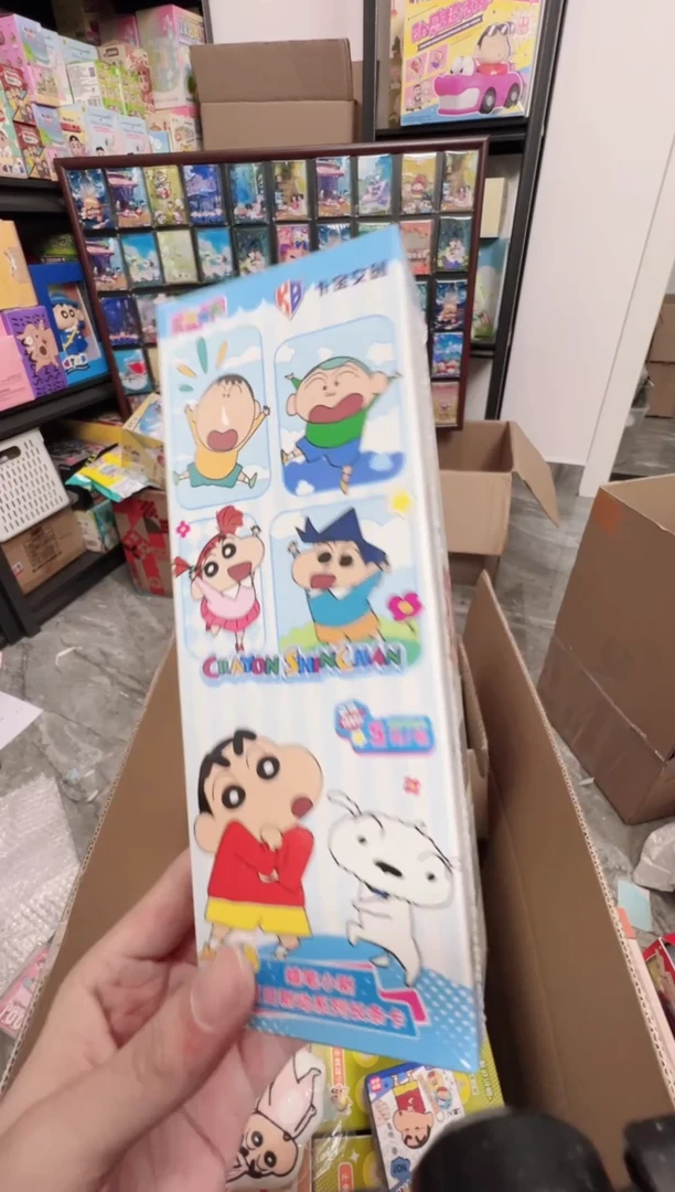 搪胶(pp寄拍)正版蜡笔小新书签透卡20包