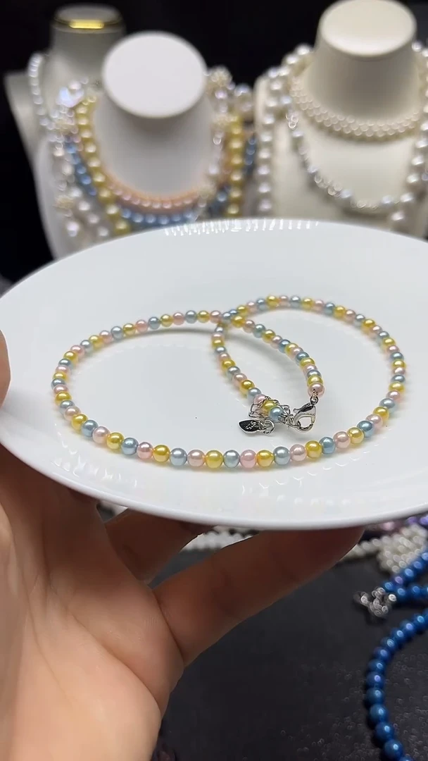 颈饰未镶嵌淡水珍珠多人