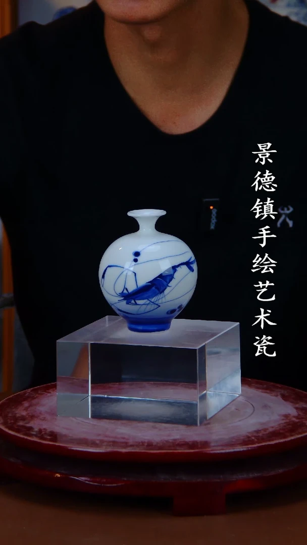 摆件景德镇手工手绘陶瓷摆件7