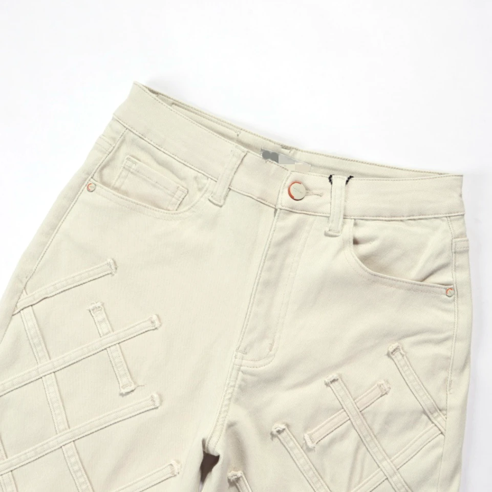 【知否】春季新款高腰窄版直筒裤百搭时尚女士牛仔裤休闲女裤