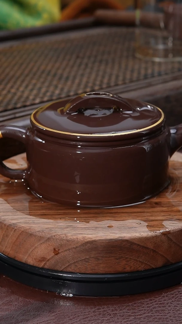 【闪购商品】紫砂茶壶描金汉瓦紫砂壶