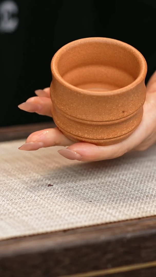 茶壶紫砂金降坡  竹节杯 上新款