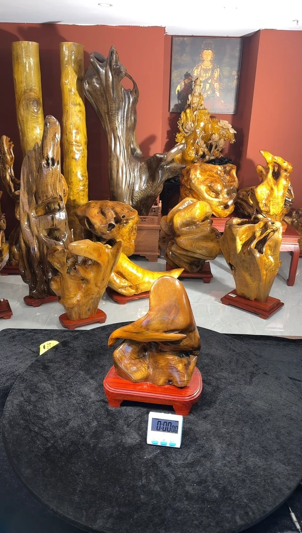 金丝楠用****5金丝楠木随形孤品摆件1107