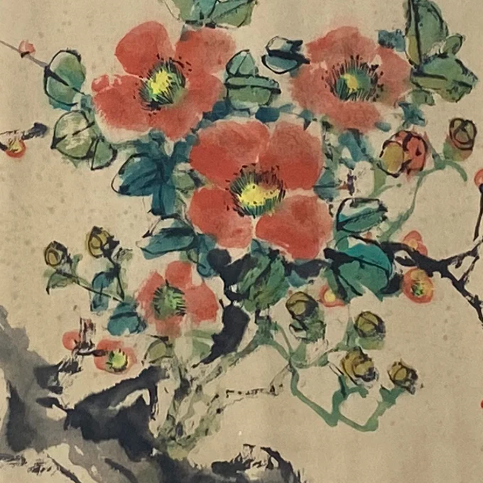 DY6013 程先生 花鸟 176*47 纸本