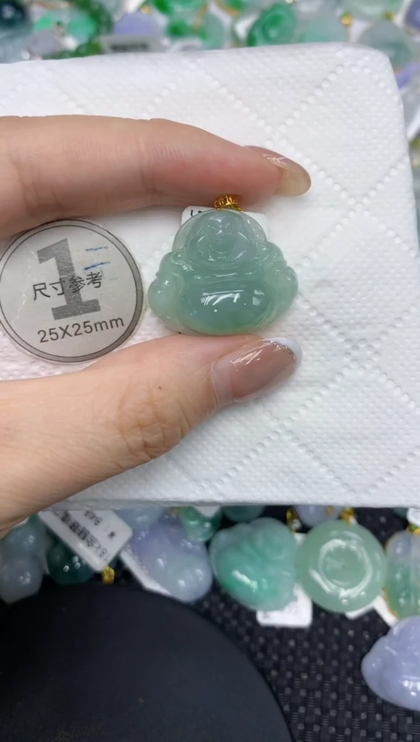 颈饰18K金镶嵌翡翠111111