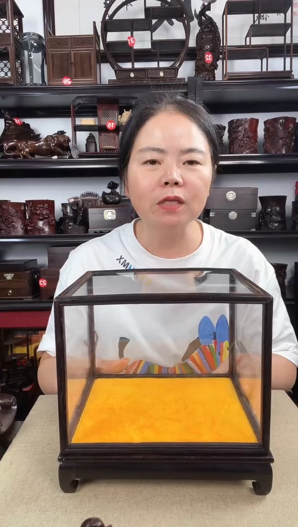 木玻璃罩3号老李红木工艺品