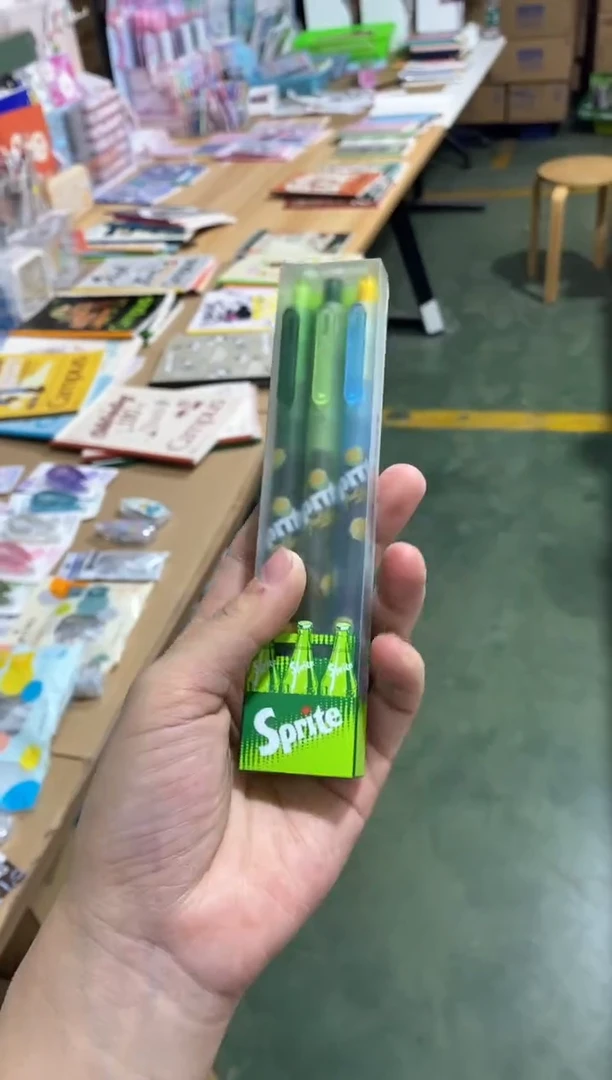 kaco雪碧笔黑色0.5一盒三支