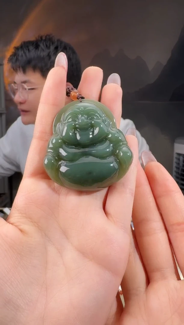 颈饰未镶嵌和田玉佛公卡53/12.1