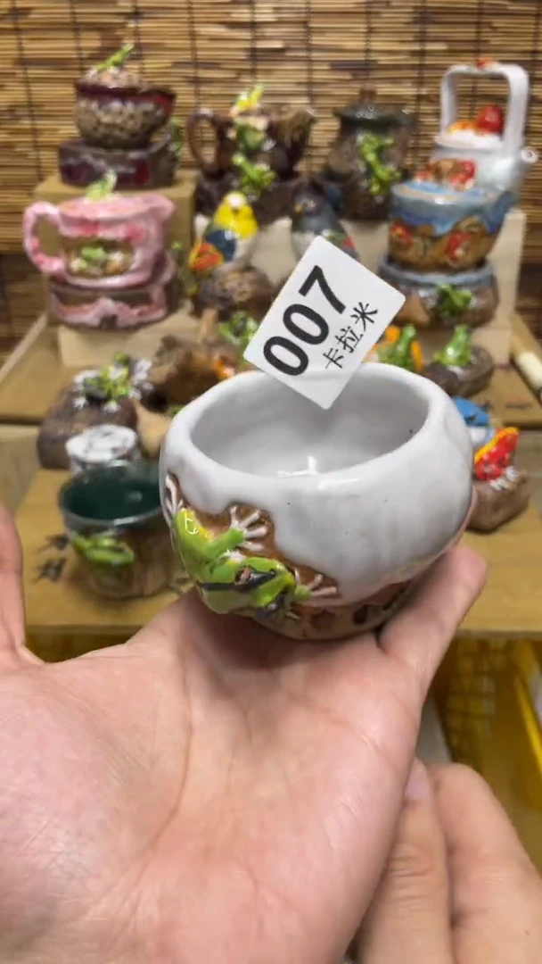 素*007精美粗陶手工柴烧