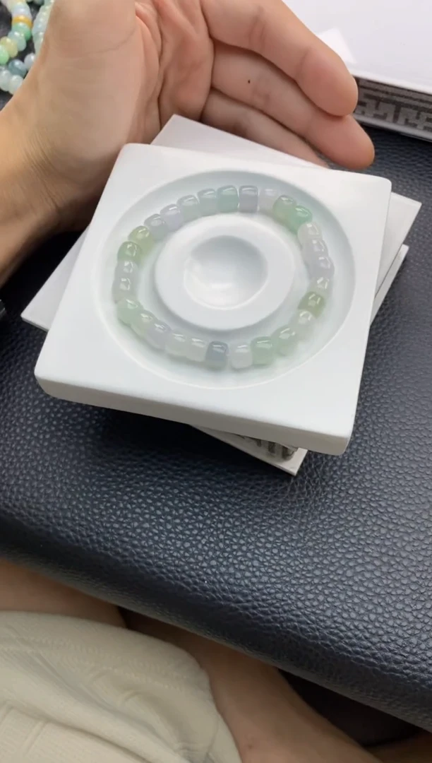 未镶嵌手串翡翠80天然A货翡翠手串