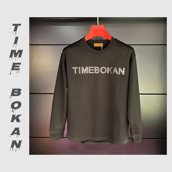 TIMEBOKAN【净版卫衣】男士新款圆领舒适休闲长袖套头卫衣6829