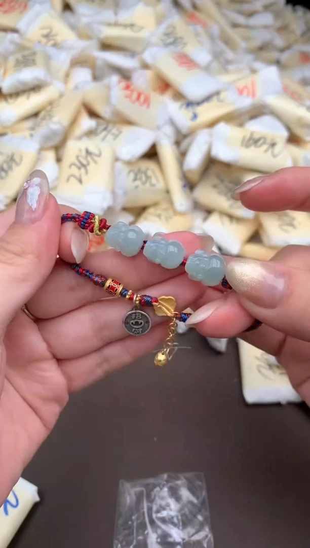 【闪购商品】翡翠手绳银S925镶嵌一