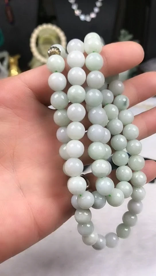 未镶嵌挂件翡翠手串9+
