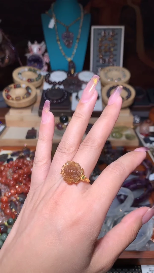 未镶嵌颈饰水晶极光紫钛牡丹花多样性发其1