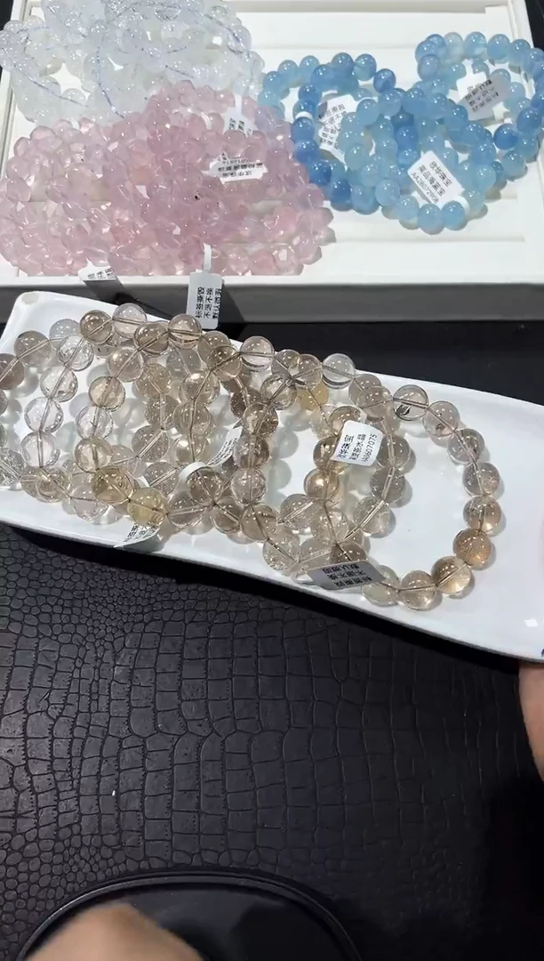 水晶手串未镶嵌30c多样性发其一【1条】默认微瑕14mm