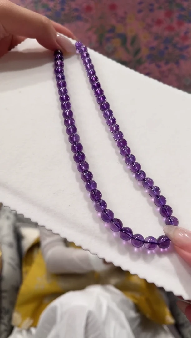 紫晶珠宝半成品未镶嵌项链