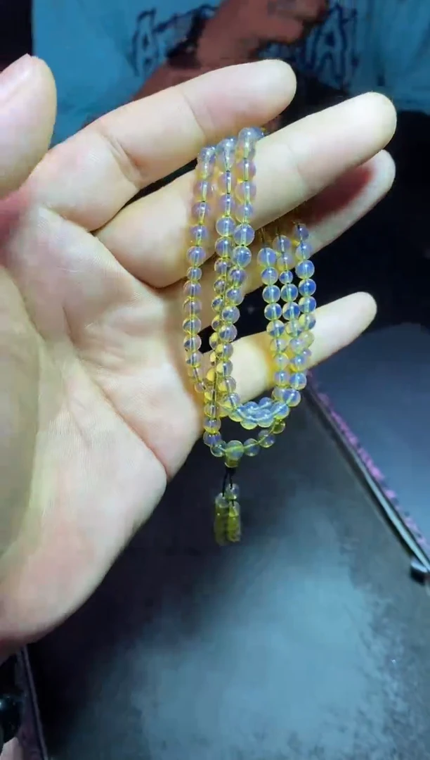 未镶嵌琥珀手链卡5+ 蓝珀108手链多样性发其一