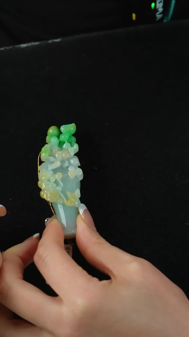 颈饰未镶嵌翡翠花瓶