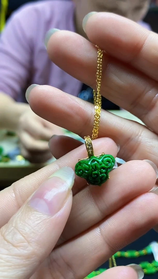 颈饰未镶嵌翡翠翡翠吊坠