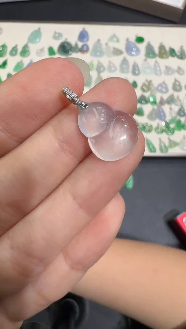 颈饰18K金镶嵌翡翠X1215-1501-590