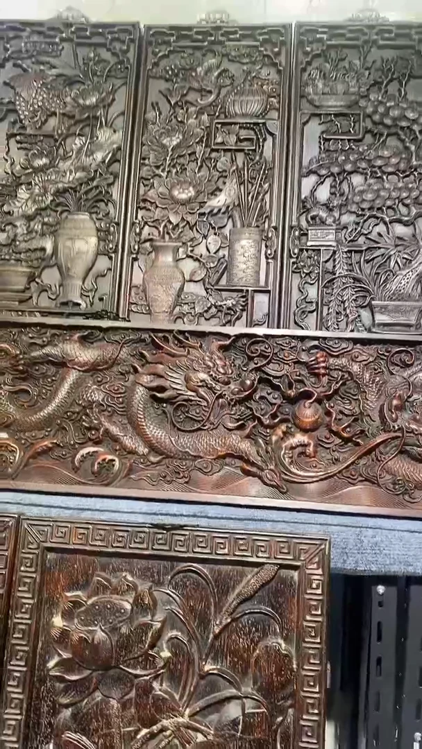 木紫檀雕刻一物一拍