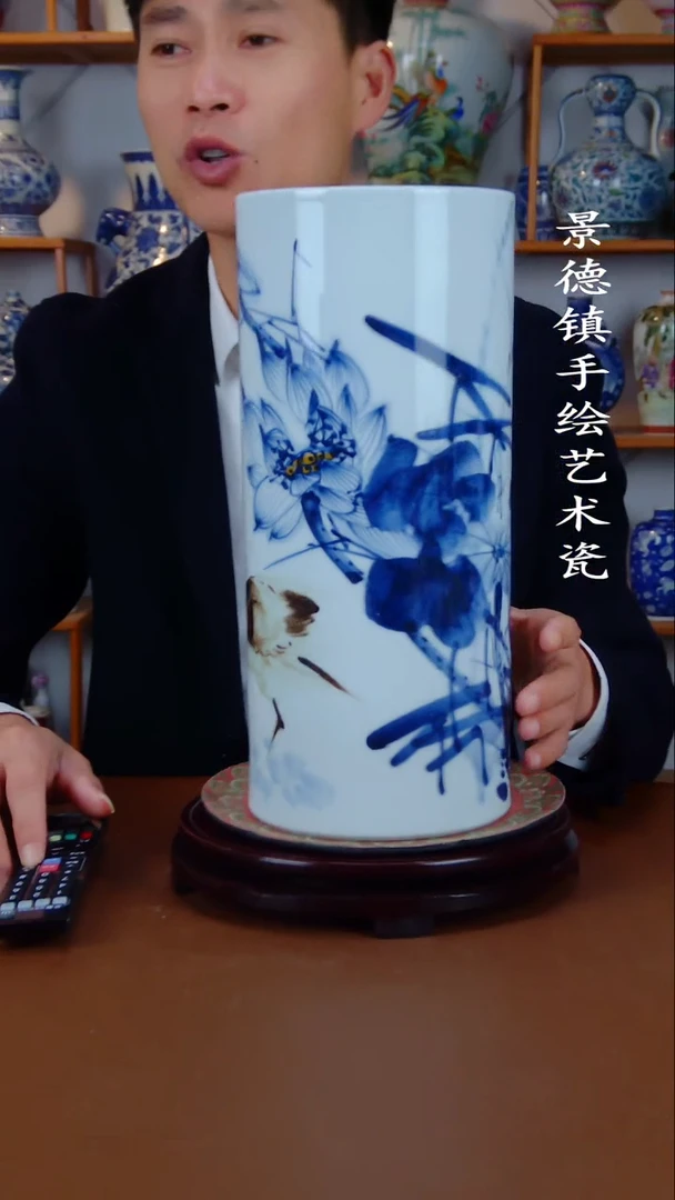 瓶景德镇手工手绘陶瓷摆件11