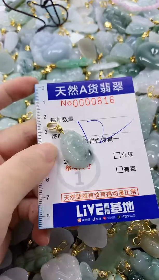 颈饰未镶嵌翡翠天然A货翡翠