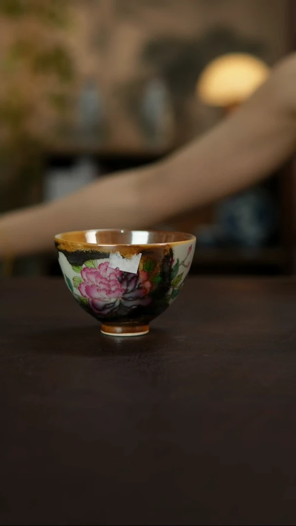 杯景德镇陶瓷杯碗柴烧多人