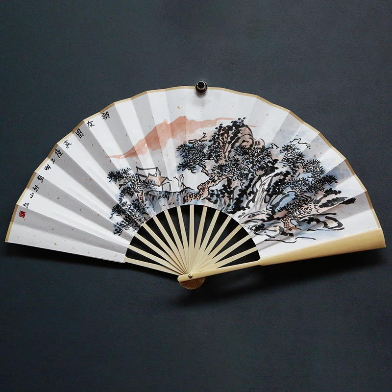 一画庐杜大江山水折扇