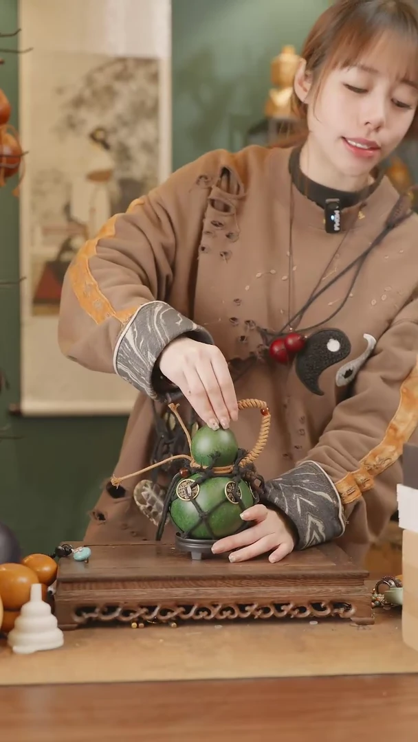 【闪购商品】281号精品天然大漆工艺防渗内胆酒葫芦~