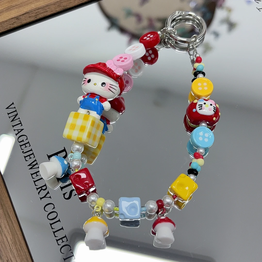 632编码手机链原创手工diy手机壳防丢饰品包包钥匙挂件