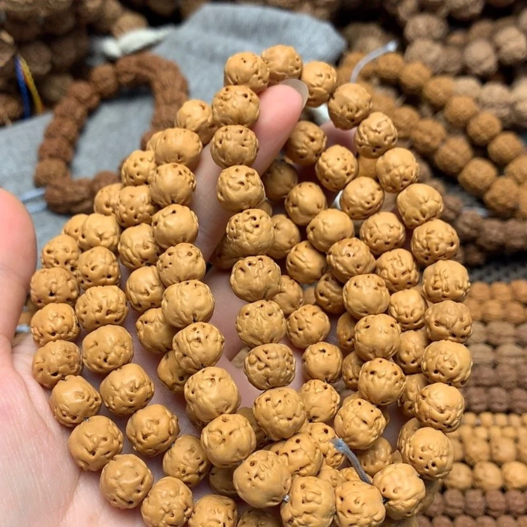 直播福利原桩佛手五爪金龙108*10mm爆肉南瓜矮桩金刚菩提新籽