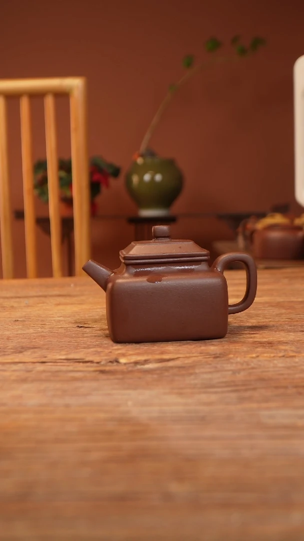 【闪购商品】紫砂茶杯紫泥小四方紫砂壶