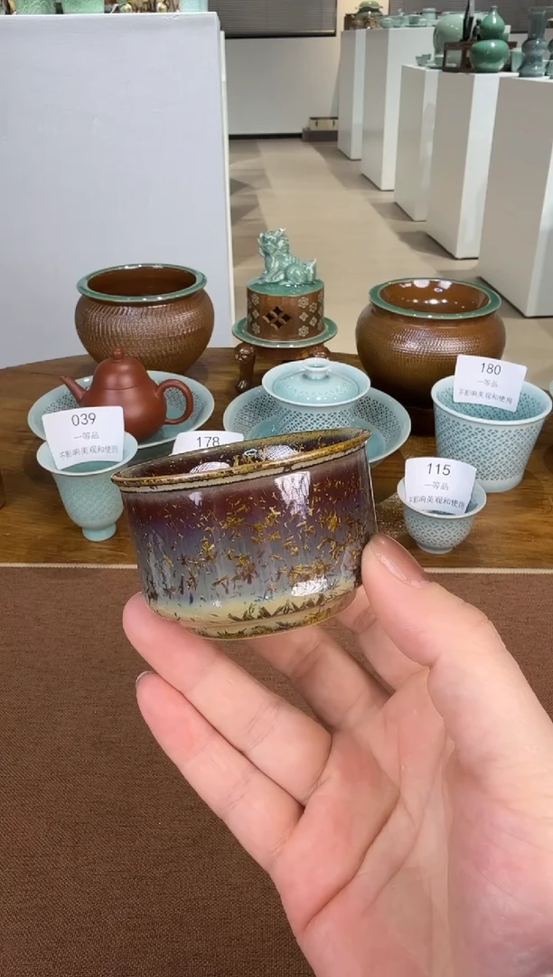 青瓷手工茶器包邮3