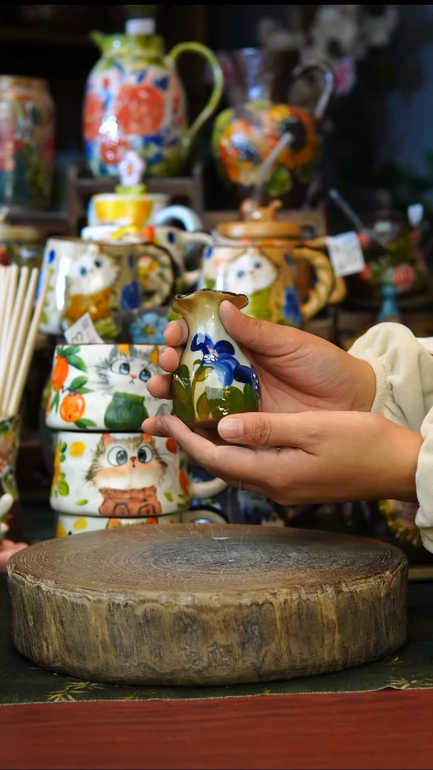 陶瓷145景德镇手工手绘釉下彩