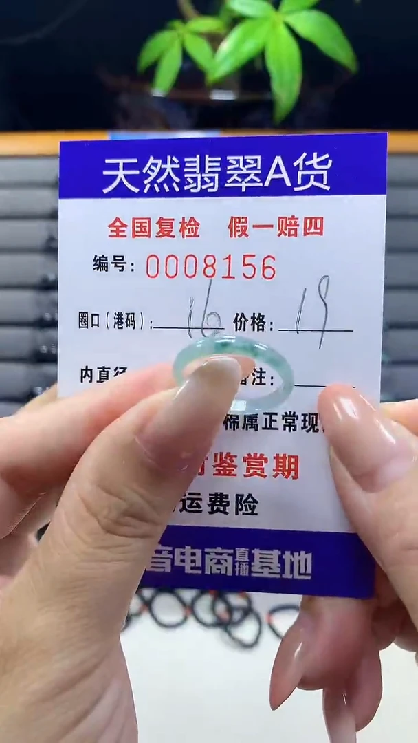 未镶嵌戒指翡翠8156天然翡翠A货