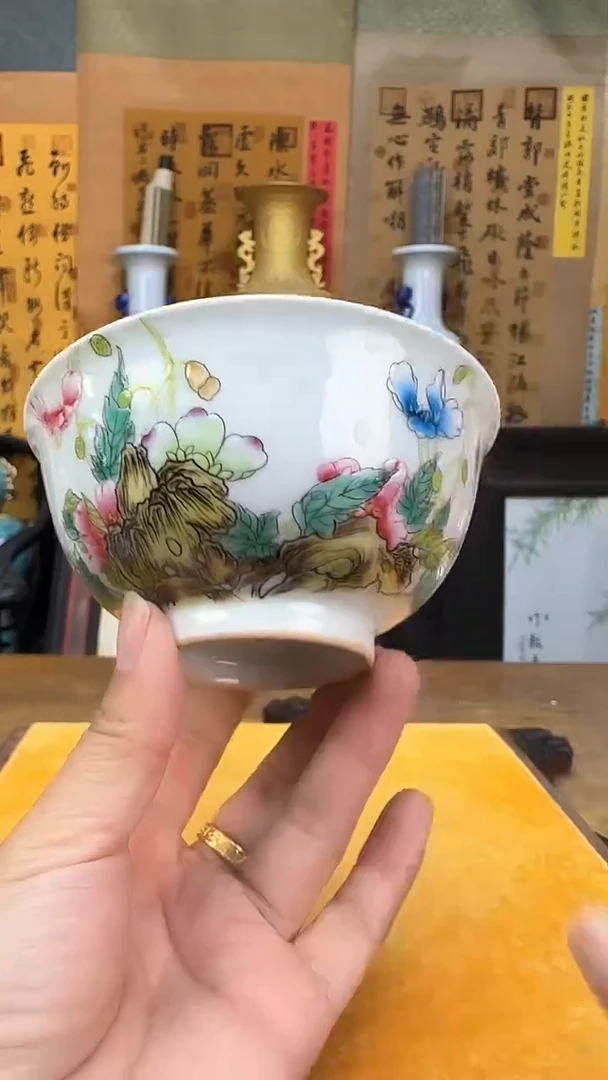 【闪购商品】瓶景德镇陶瓷客厅摆件虞美人碗