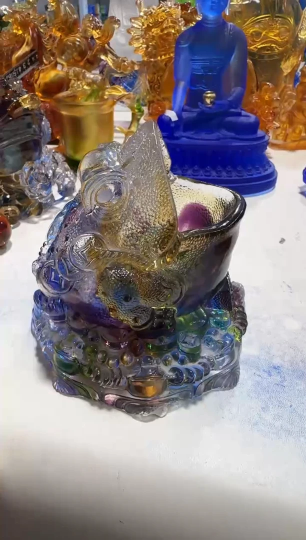 手工艺品琉璃616纯手工古法琉璃微瑕