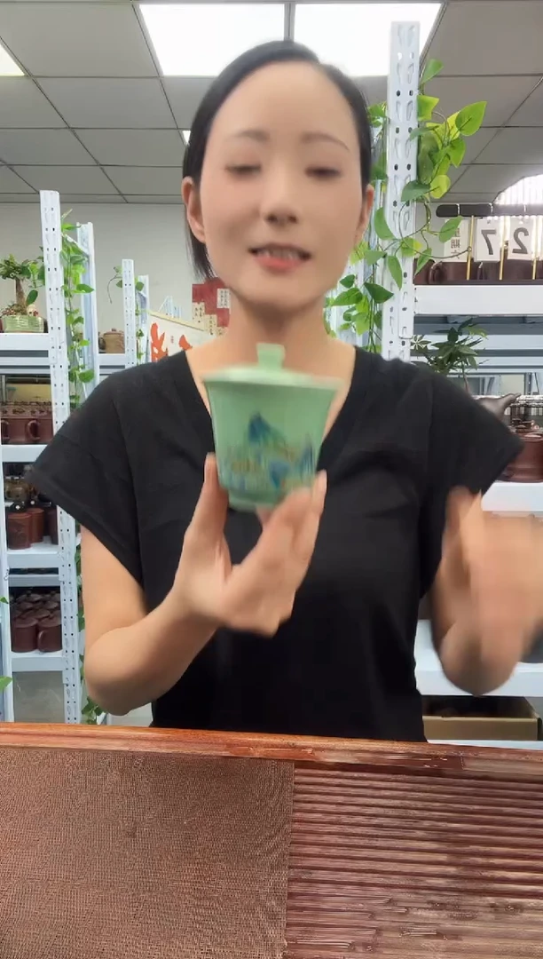 宜兴原矿紫砂全手工盖杯