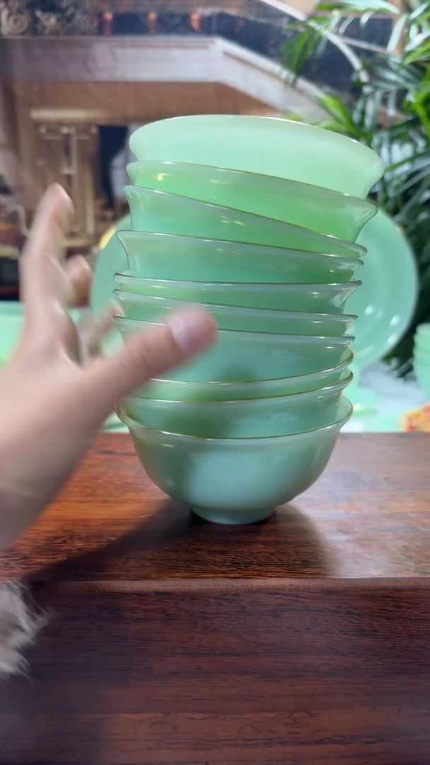 【闪购商品】....4.5英寸玉瓷碗10个口径11.5厘米